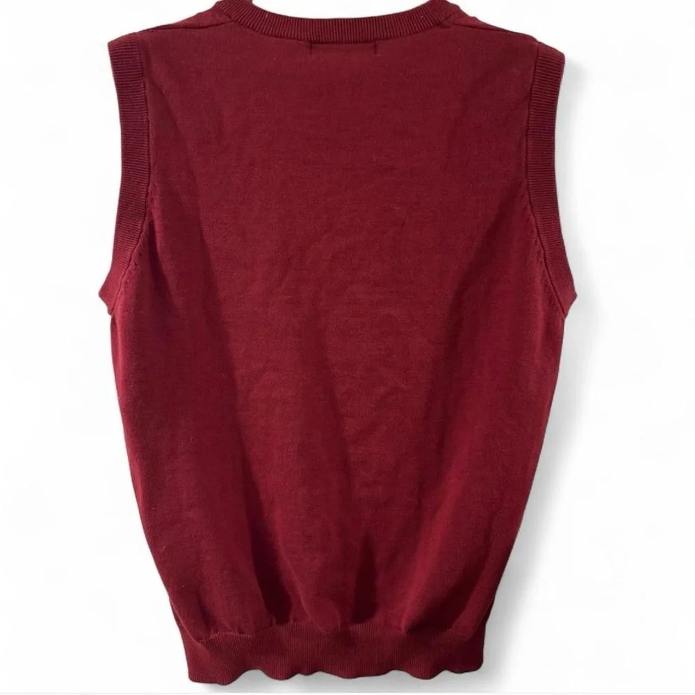 VTG Y2K Oscar de la Renta Red Sweater Vest Size Men’s Medium